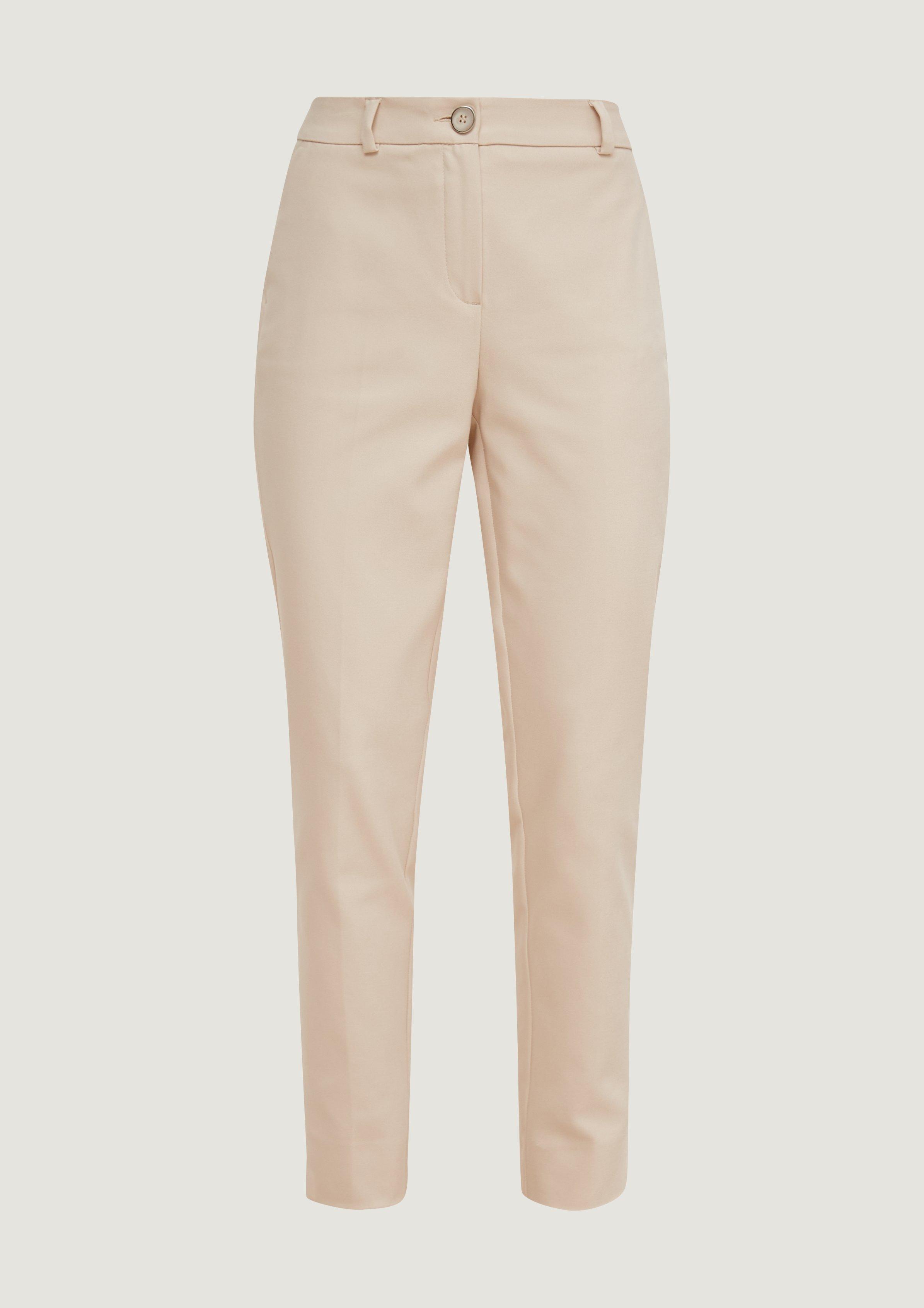 Slim: 7/8-Hose mit Tapered leg - beige