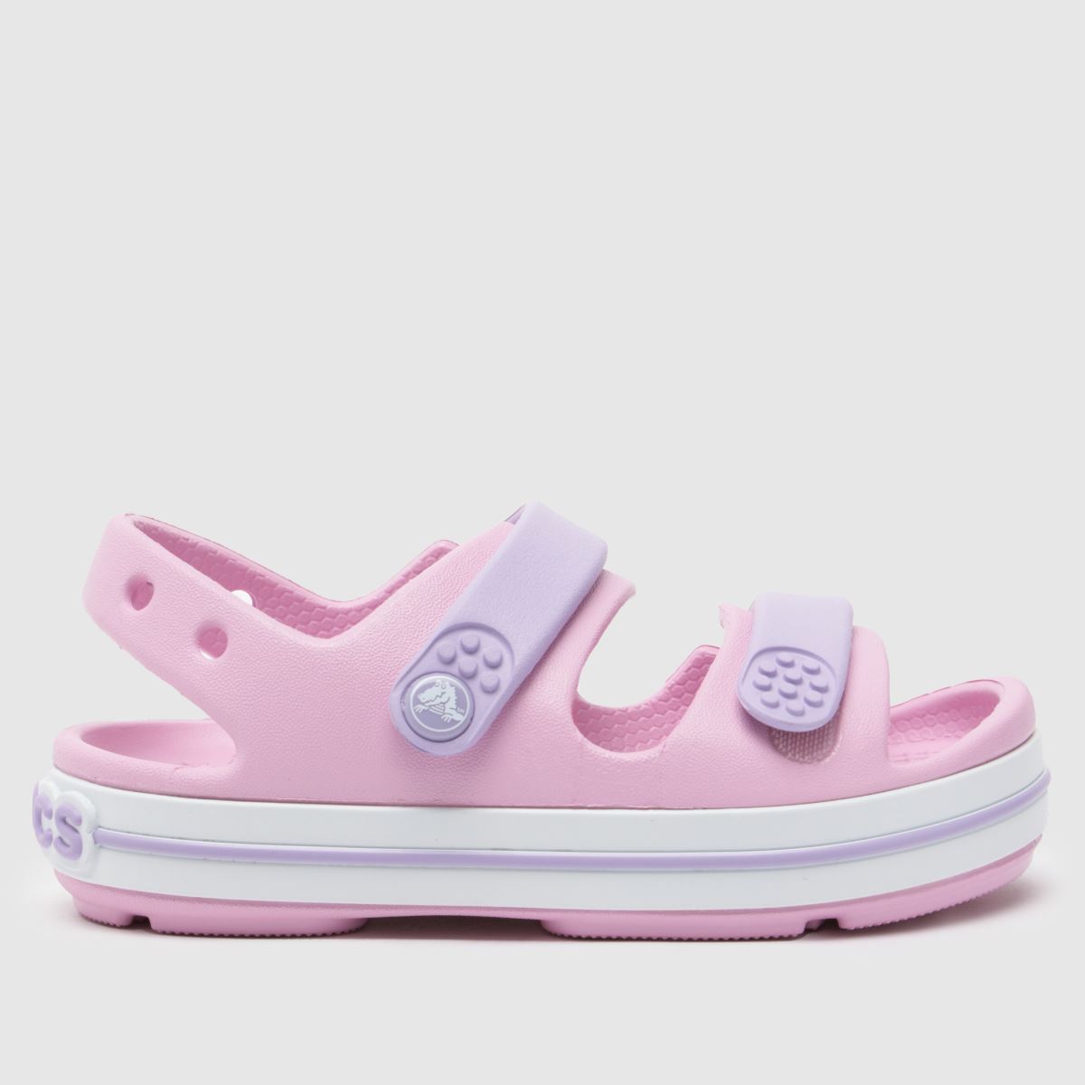 Crocs bledo roza sandali s krokodiljim pasom za deklice