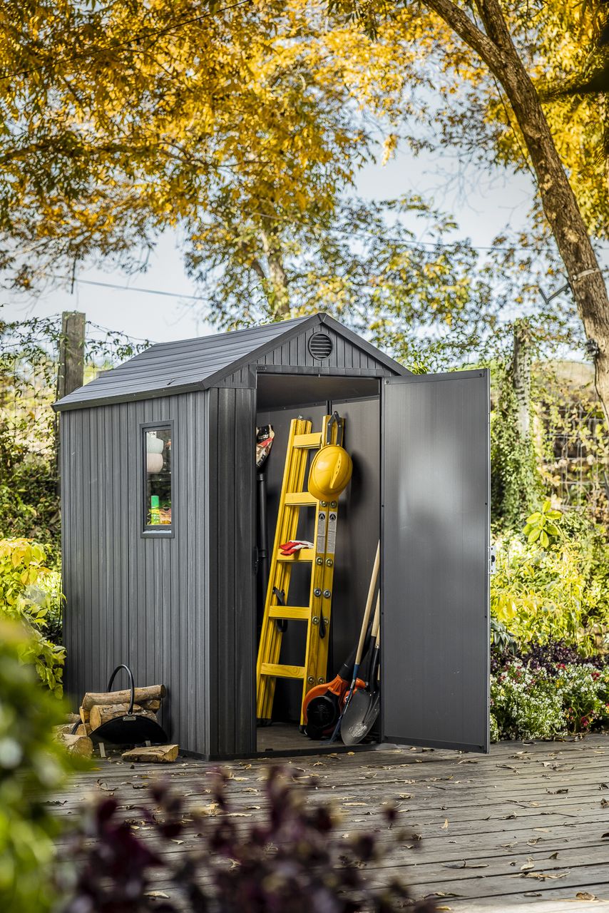 Keter Gartenhaus Darwin 4x6 Gartenkiste Aufbewahrungskiste