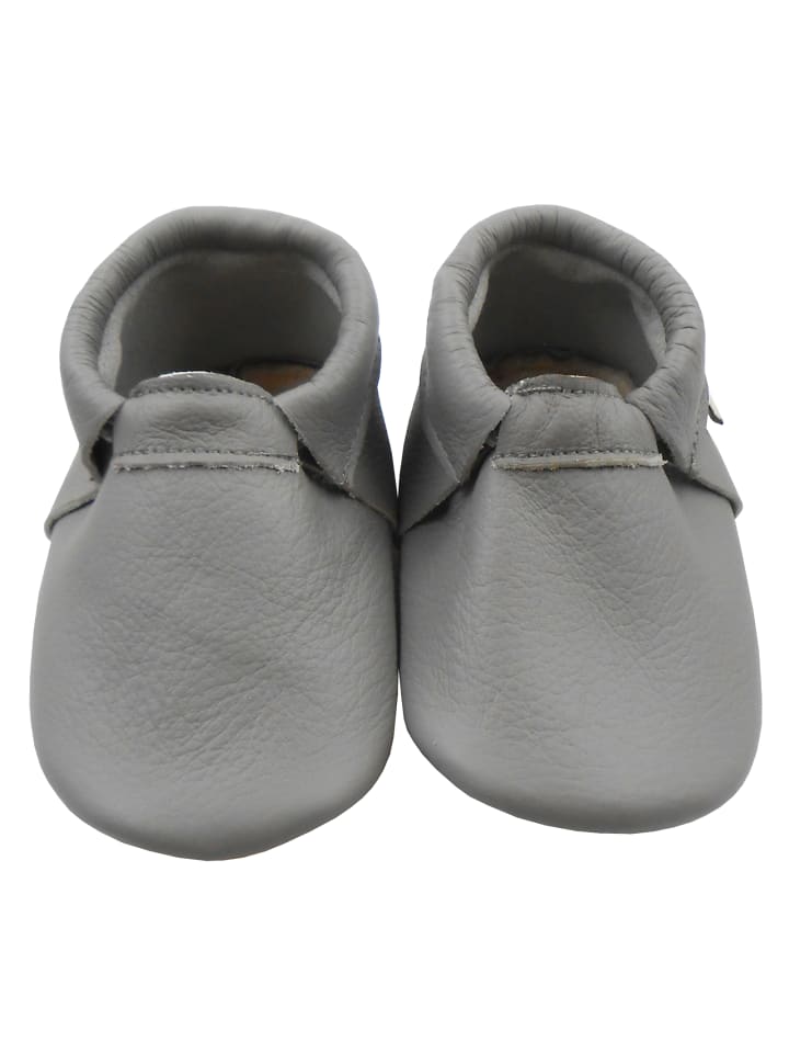 Yalion Baby Leder-Krabbelschuhe in Grau günstig kaufen 23/24