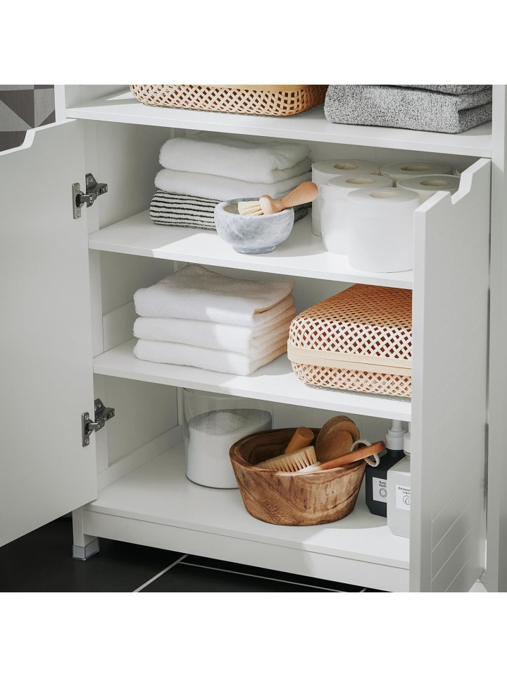 SoBuy Badkommode in Weiß - (B)70 x (H)90 x (T)35cm günstig kaufen onesize