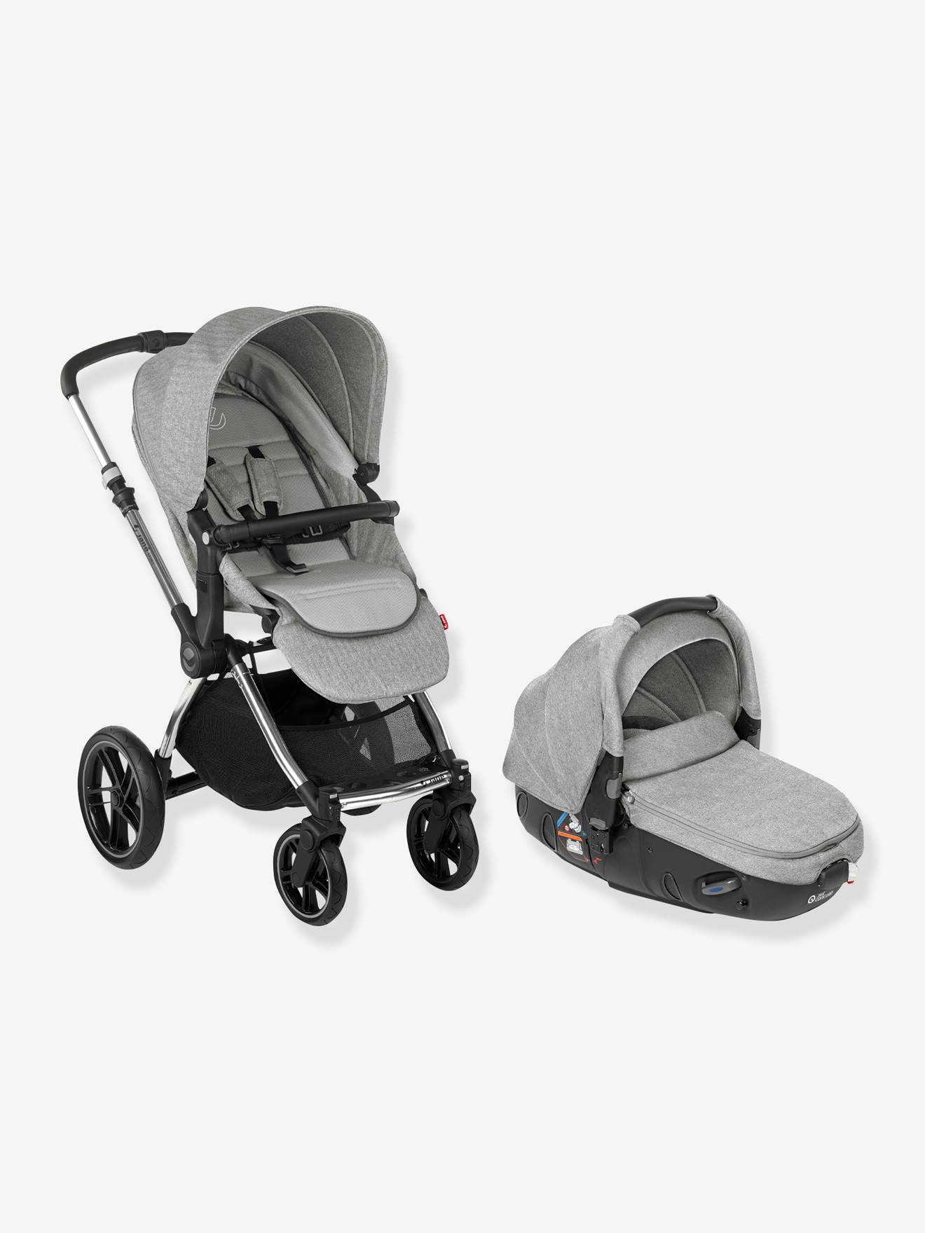 Combiné duo JANE poussette Kawai + nacelle coque auto Matrix Light 2, collection 2022 gris (dim grey)