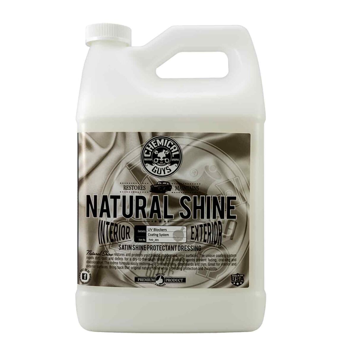 Chemical Guys Natural Shine Kunststoff Dressing 3,79L