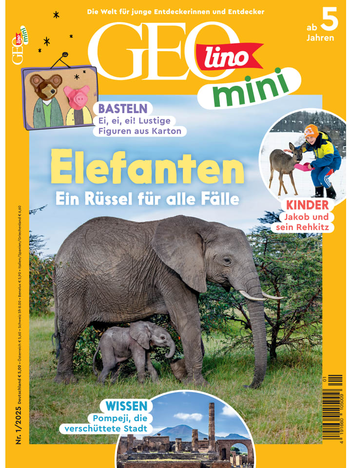 meinabo.de Gutschein: 15 Ausgaben GEOLINO MINI günstig kaufen onesize