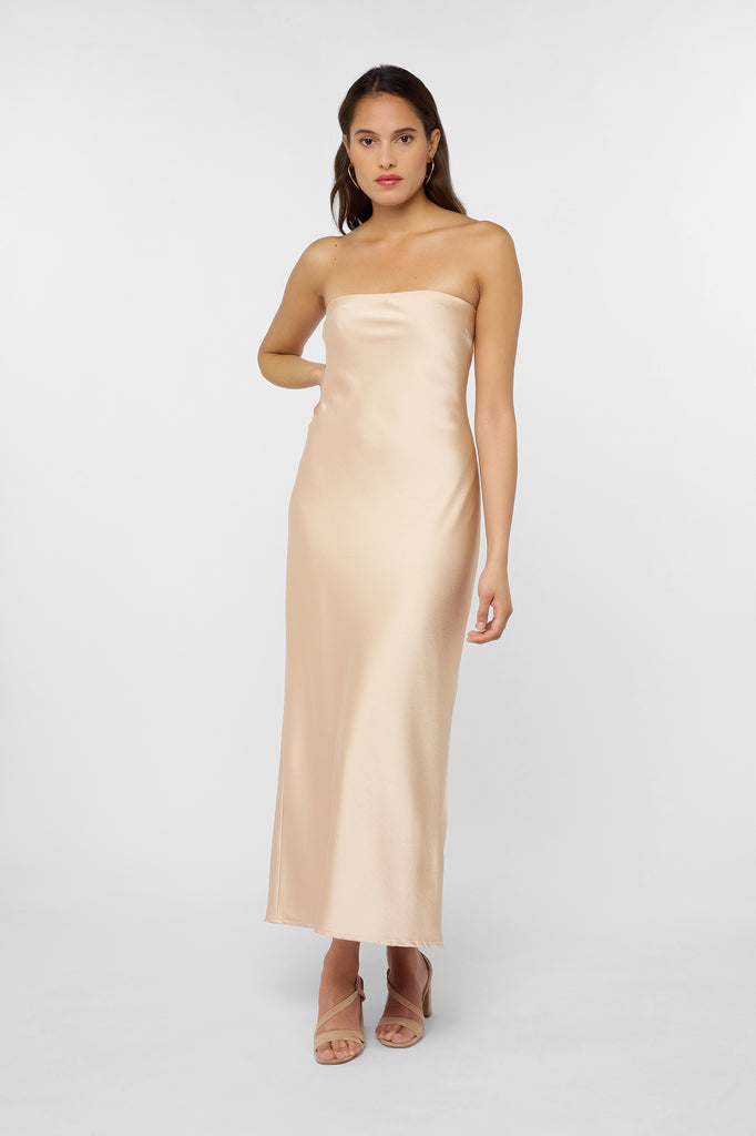 Robe bustier Belle Satin