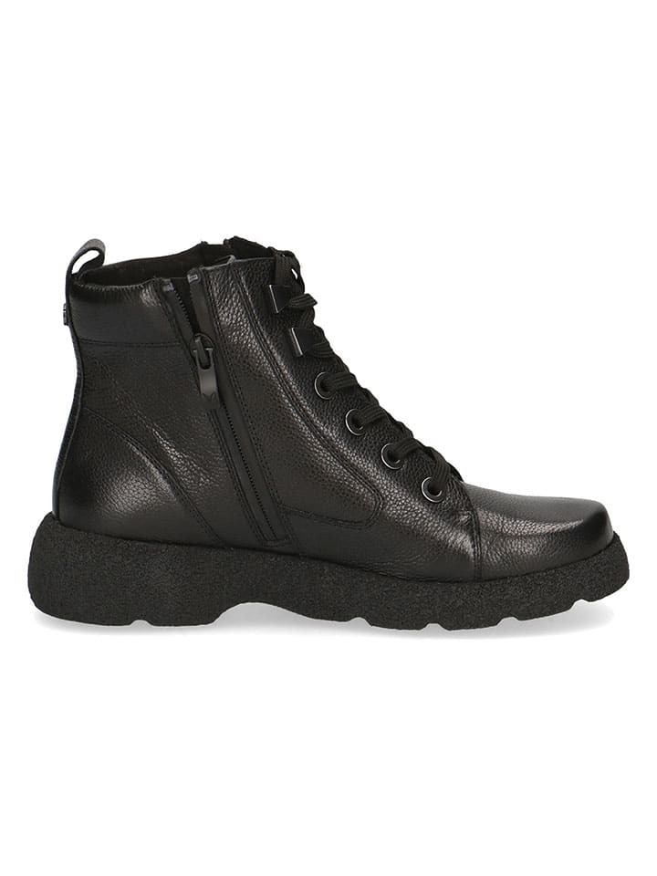Caprice Leder-Boots in Schwarz günstig kaufen