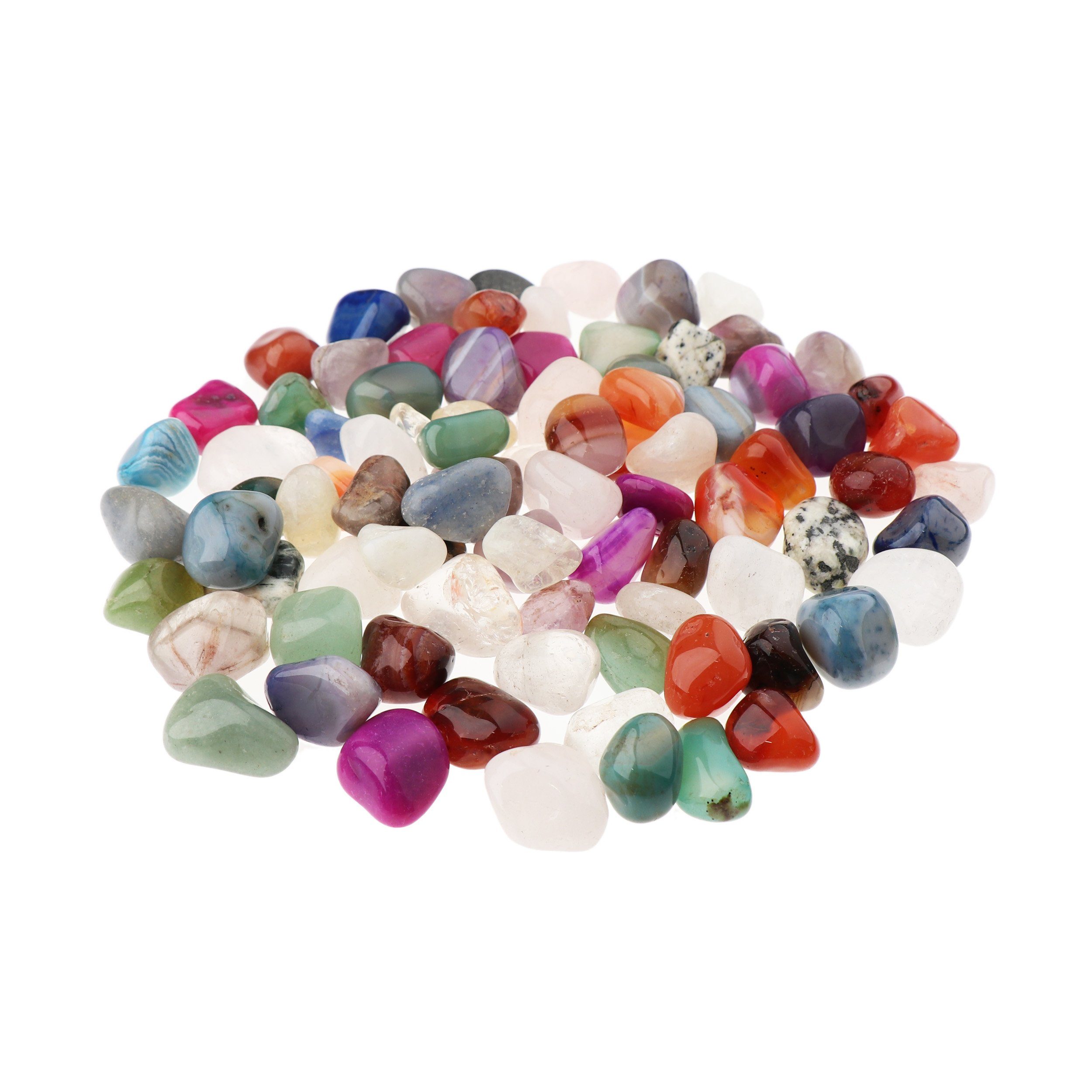 NKlaus Mineralstein 500g Trommelsteine Multi Mix 20 - 25 mm Heilsteine Edelsteine Schmuck