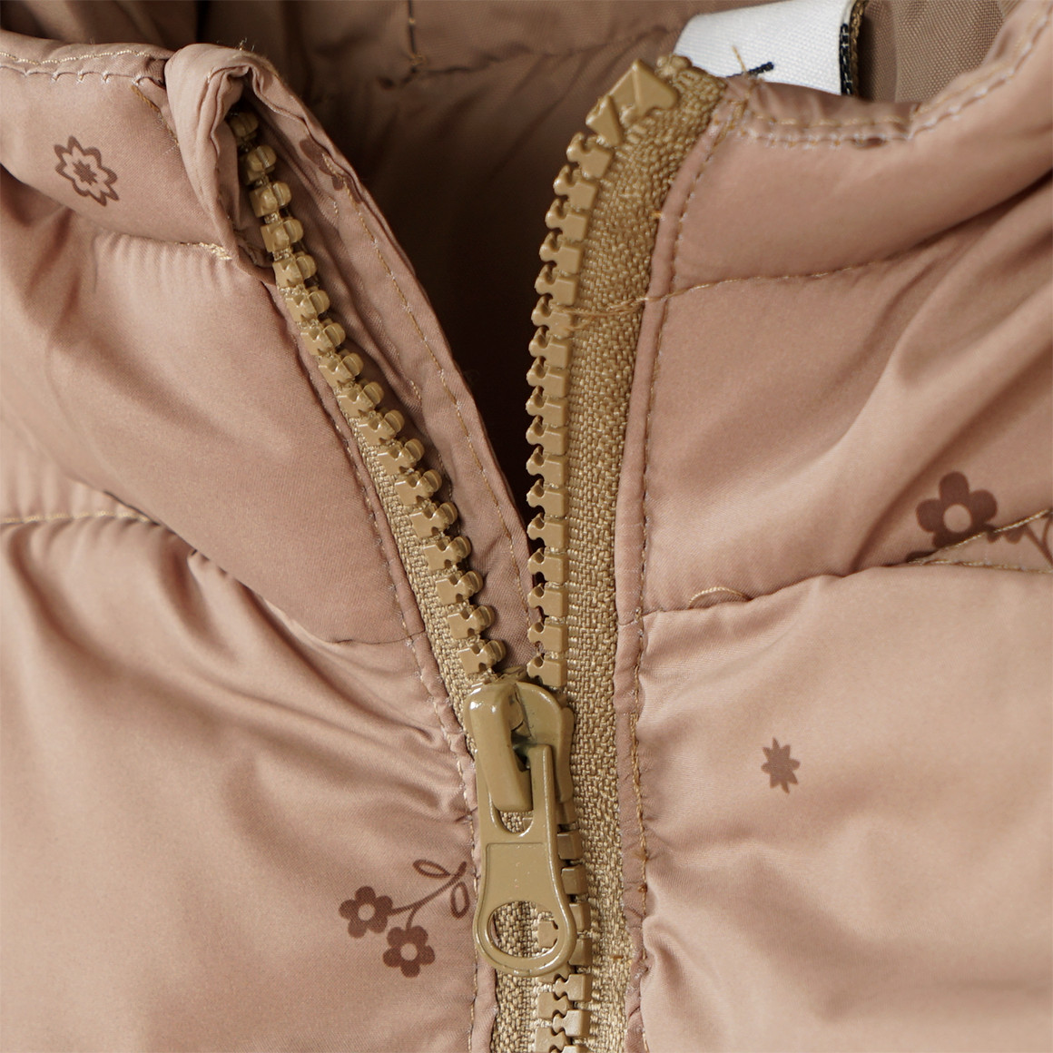 Mädchen Steppjacke mit Blümchen-Allover