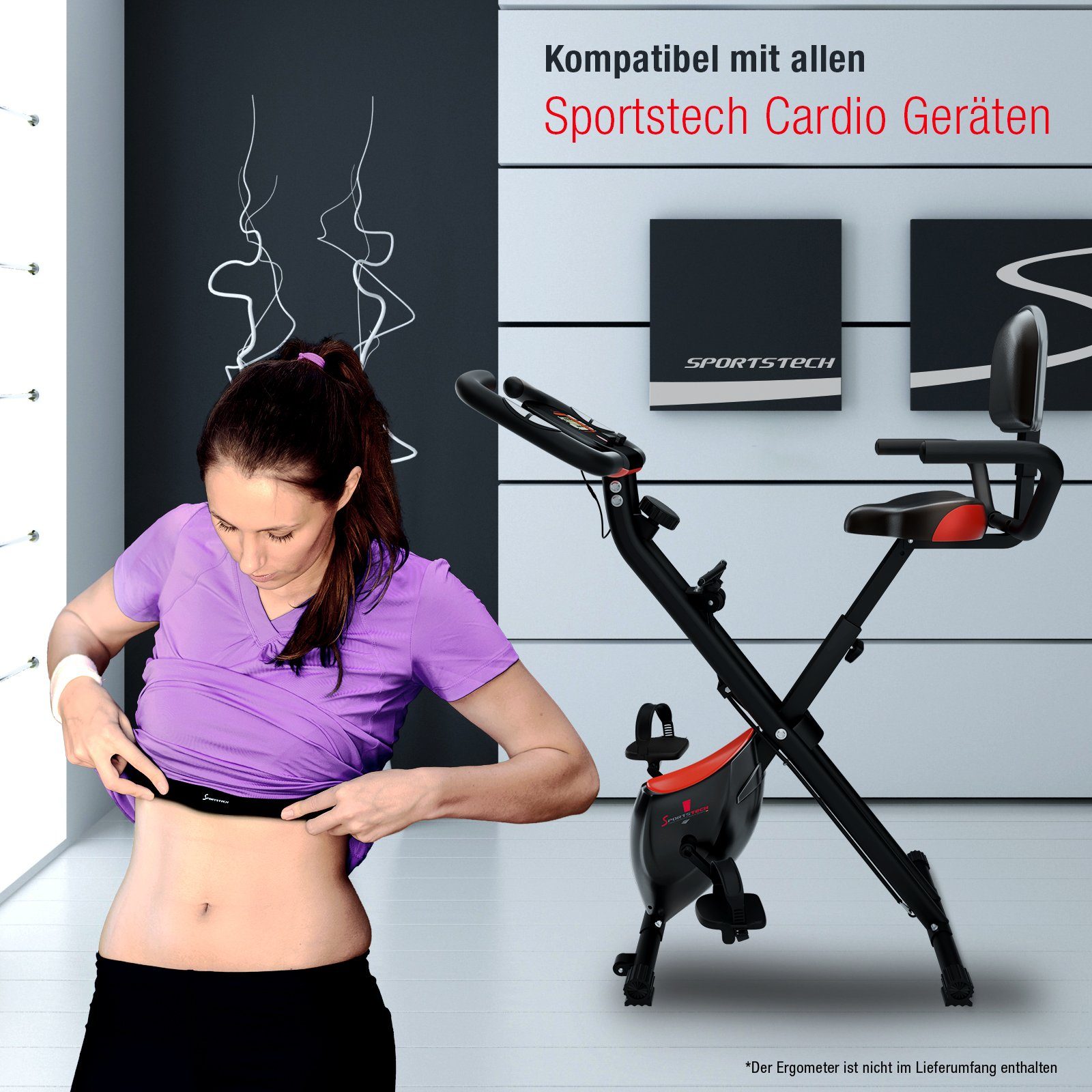 Sportstech Brustgurt PG, Pulsgurt Herzfrequenz Pulsmesser mit