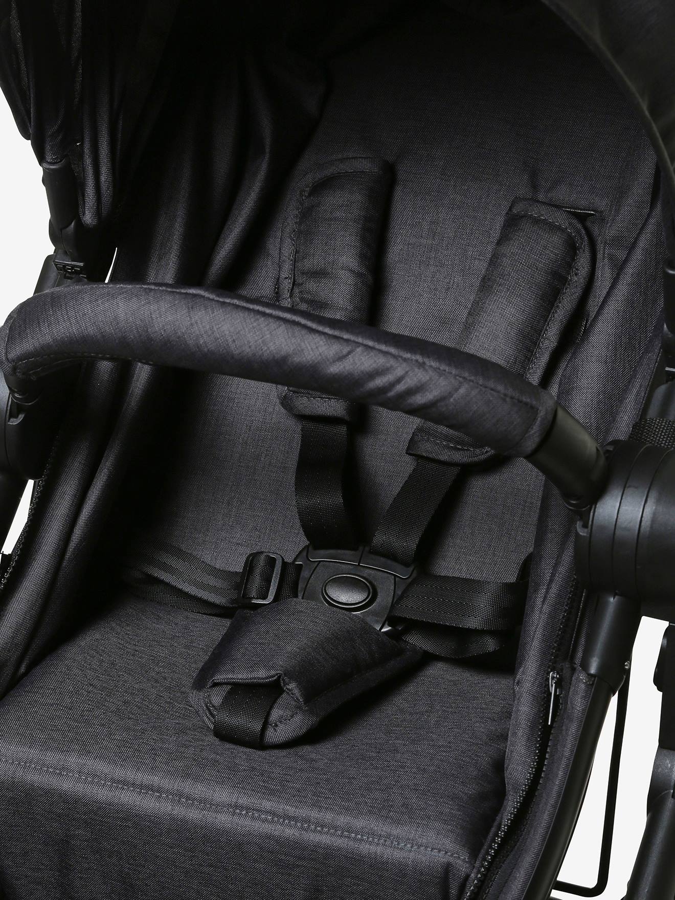 Vertbaudet Kombi-Kinderwagen LIBRA mit Babyschale - grau glanzeffekt
