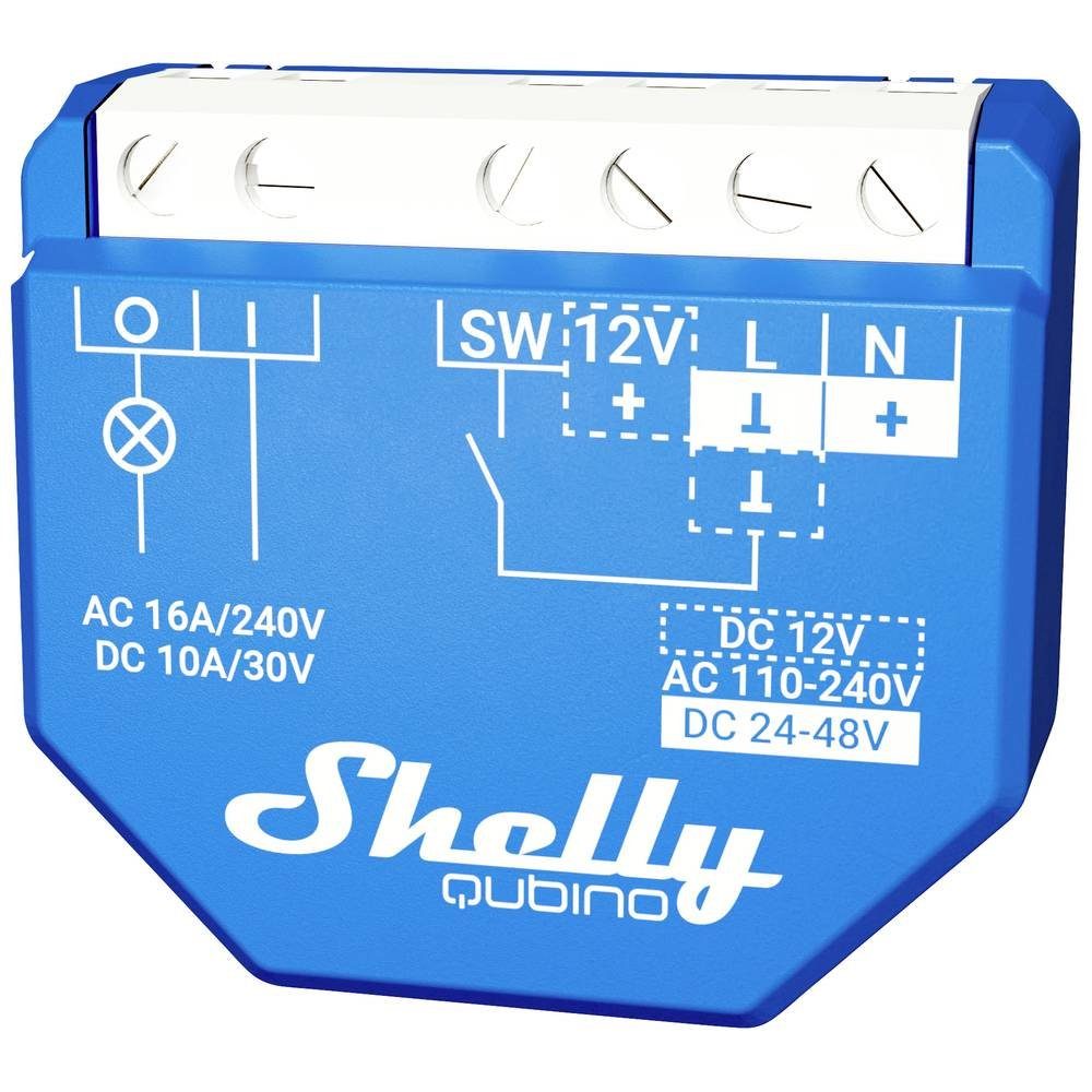 Shelly UP-Relais max 16 A, 1 Kanal, Z-Wave Smart-Home-Steuerelement
