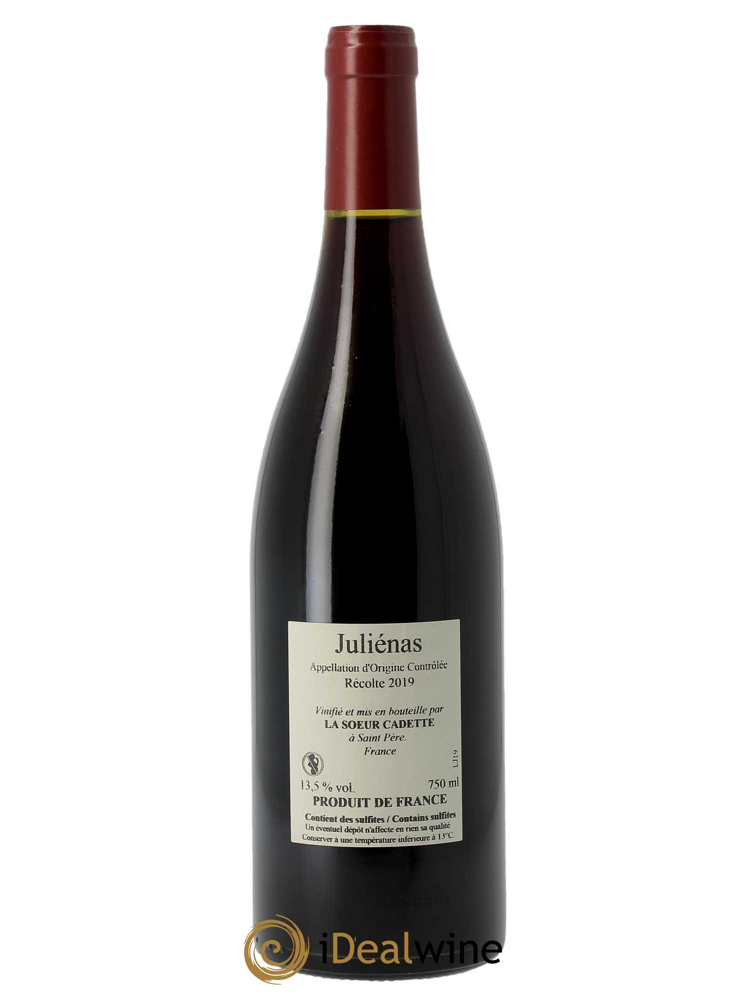 Julienas La Soeur Cadette  2019 - Lot de 1 Bouteille