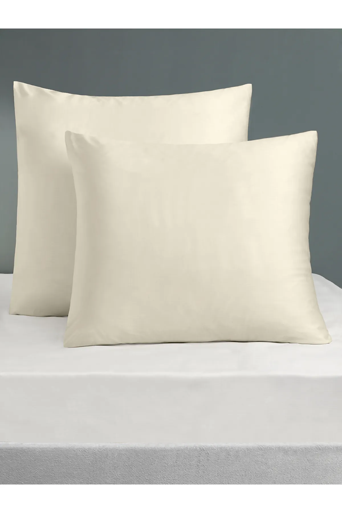 Karna Home  Klassisches Doppel-Bettbezug-Set aus Baumwollsatin