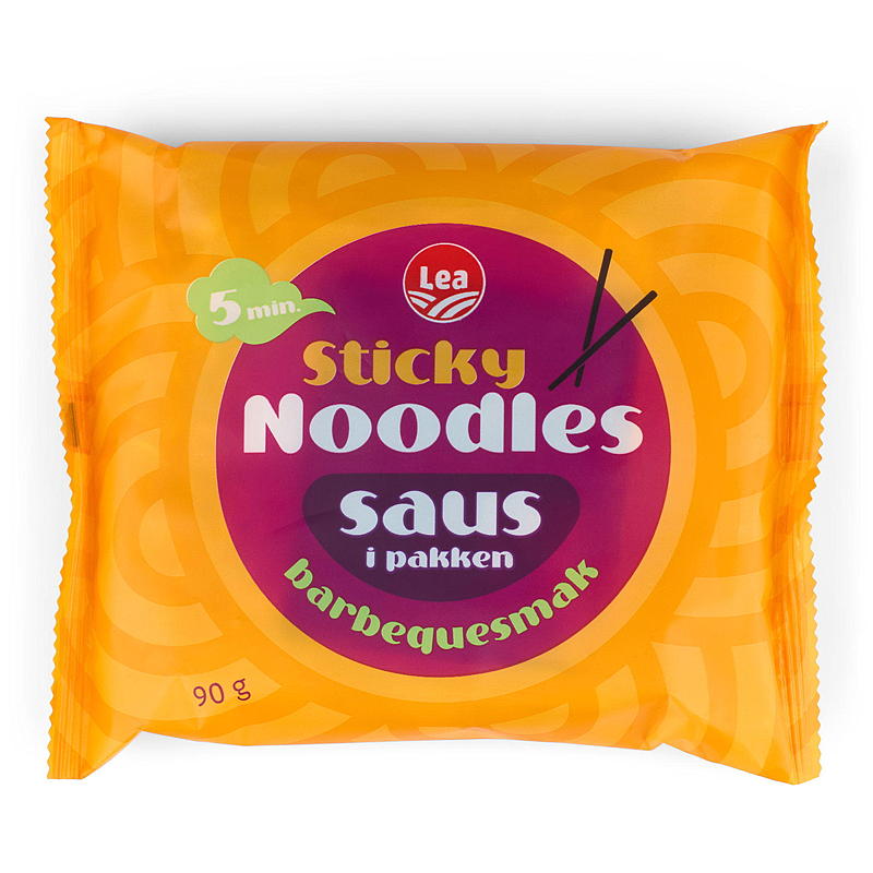 Lea Nudler 90 g m/BBQ saus LEA