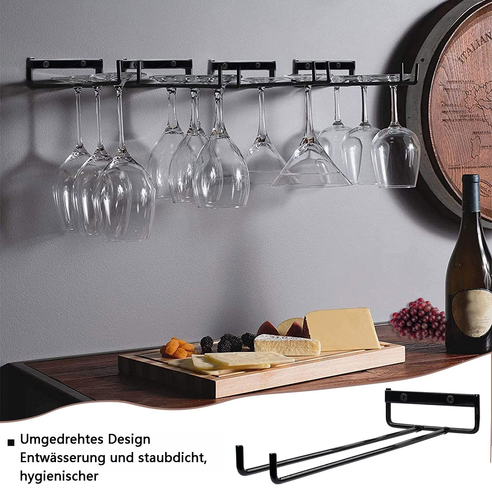 Sarfly Gläserhalter Weinglashalter Hängend, Weingläser Halter Regal, für Cup Display Stand Verwendet in der BarWeinschrank, Küche