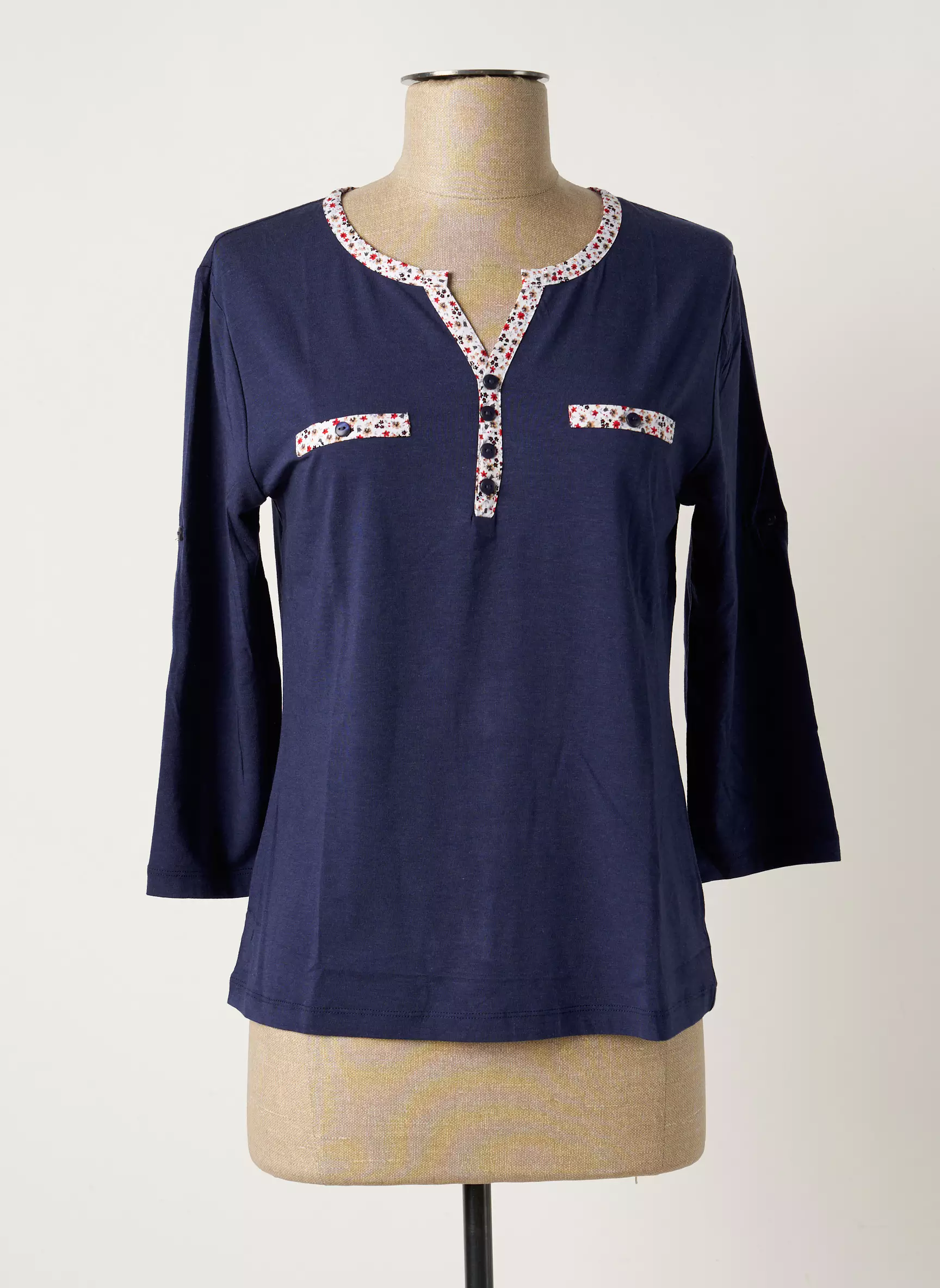 Soie Pour Soi Tops Femme couleur bleu