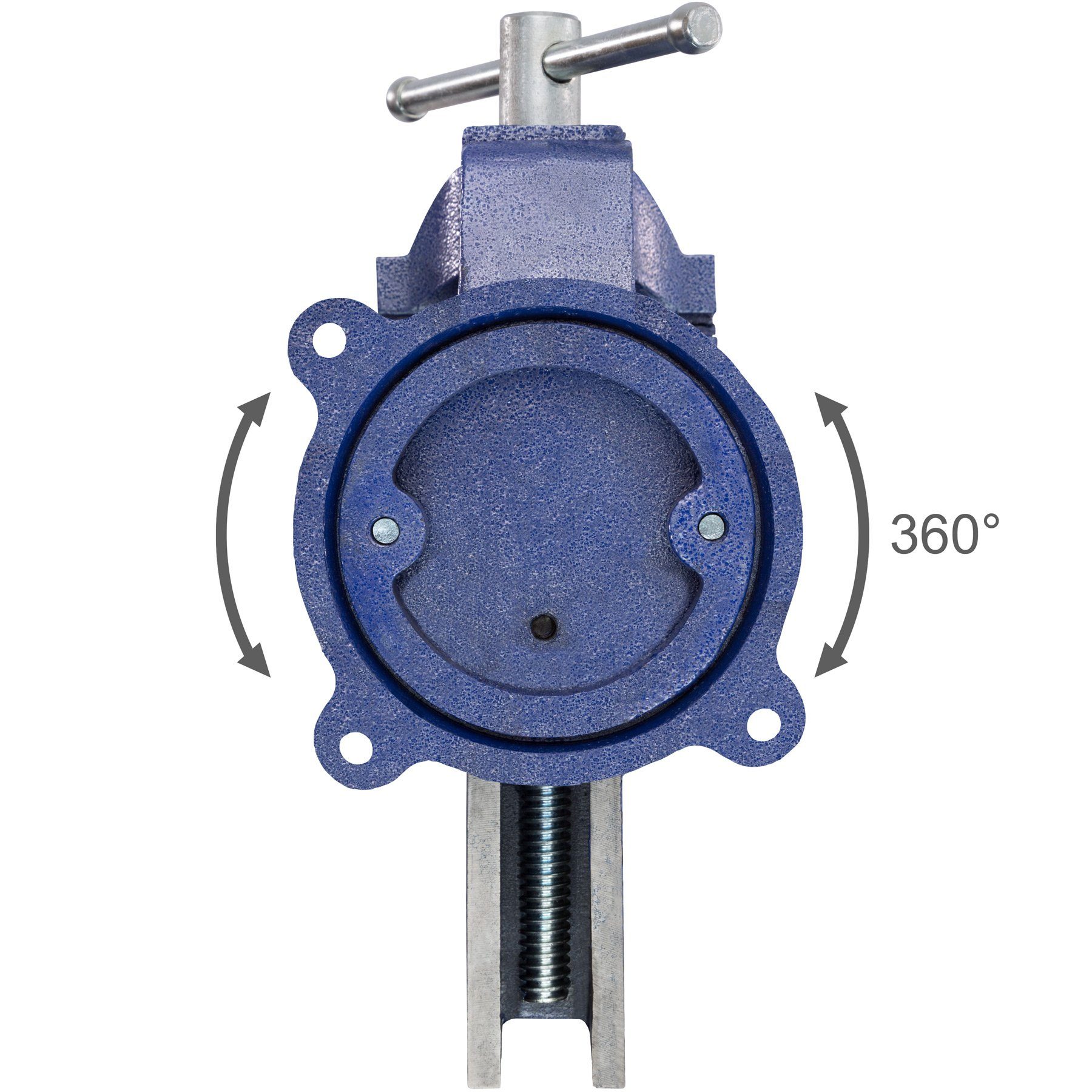 tectake Schraubstock Schraubstock 360° drehbar mit Amboss