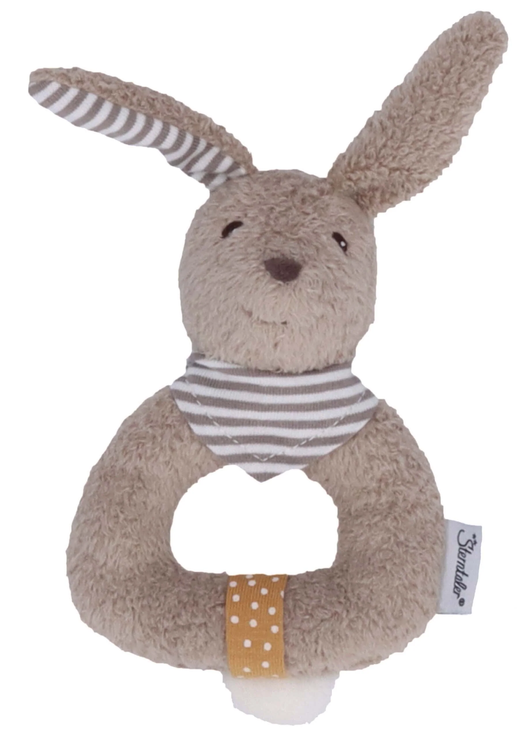 Greifling Hase Happy in Braun mit Rassel