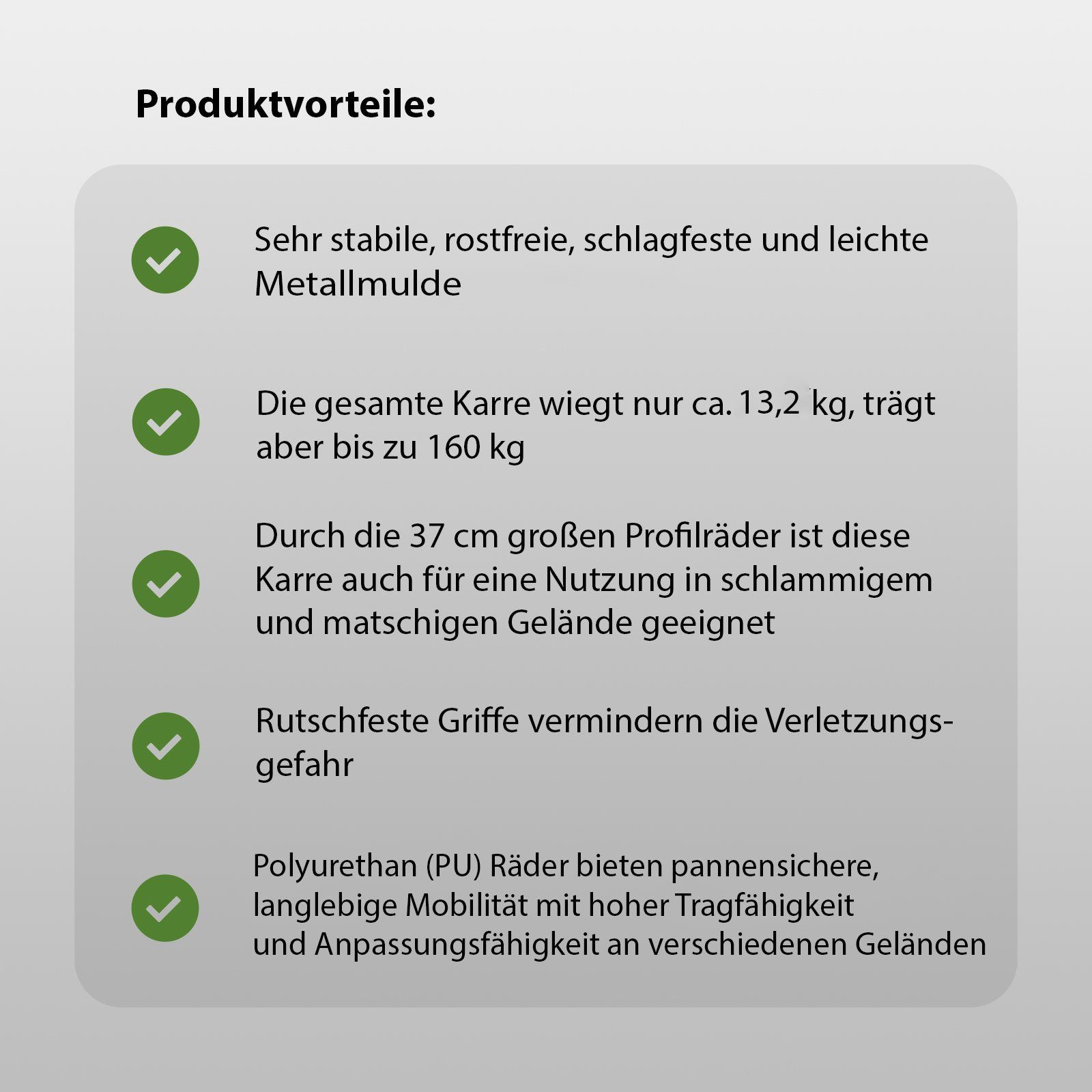 TRUTZHOLM Schubkarre 2 Rad Schubkarre Zweirad Karre Schiebkarre Gartenkarre 100l 160kg