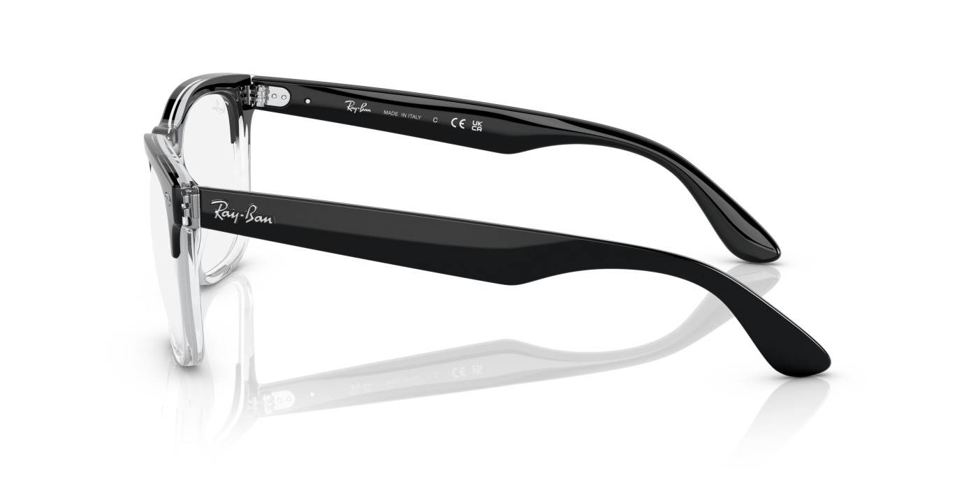 STEVE OPTICS - Negru lucios pe transparent