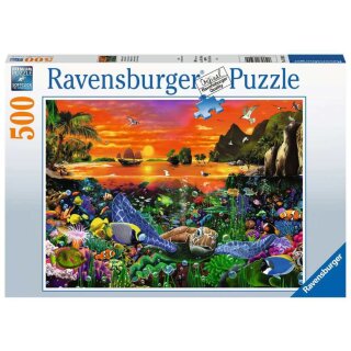 Ravensburger Puzzle: Schildkröte im Riff (500 Teile)