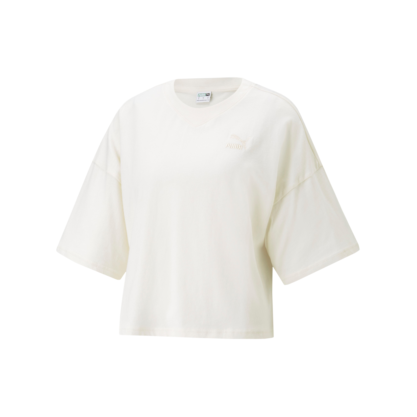 PUMA CLASSICS Oversized T-Shirt Damen Weiss F99