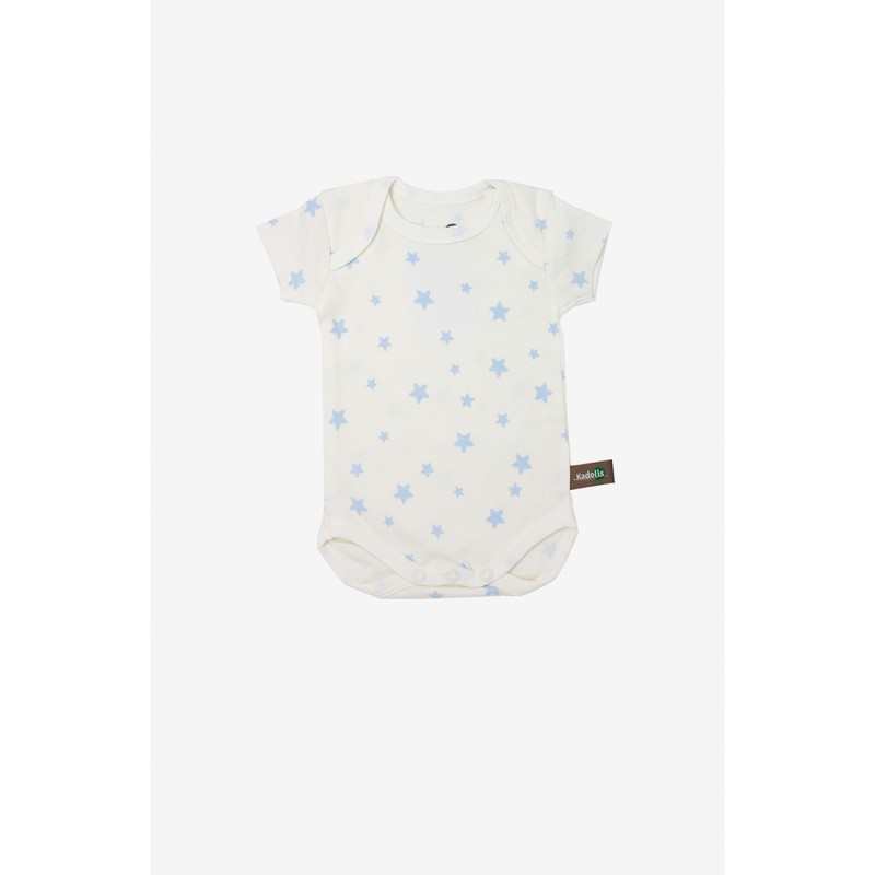 Lot de 3 Body manches courtes en Coton Bio à motifs étoiles