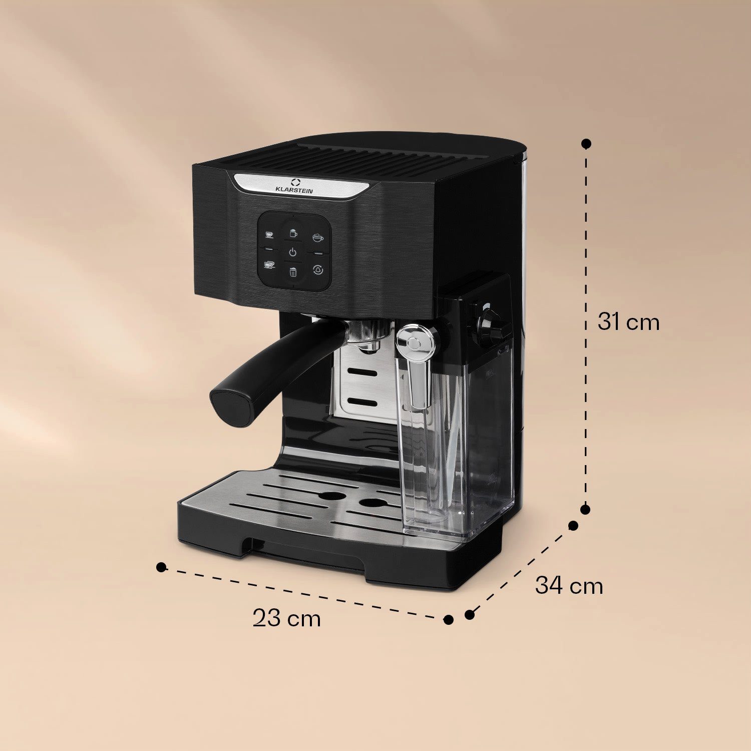 Klarstein Filterkaffeemaschine BellaVita, 1.4l Kaffeekanne