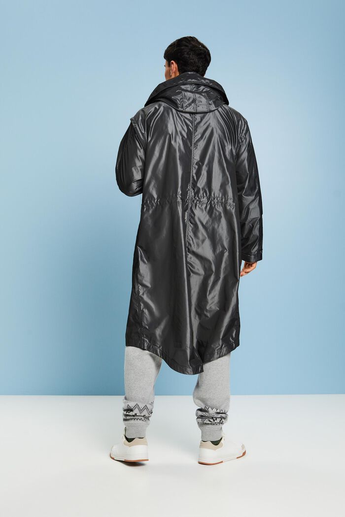 Zipp-Off-Parka in Metallic-Optik