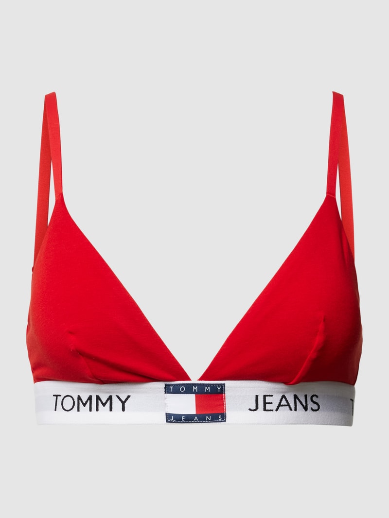 Triangel-BH mit Logo-Saum Modell 'HERITAGE' in rot