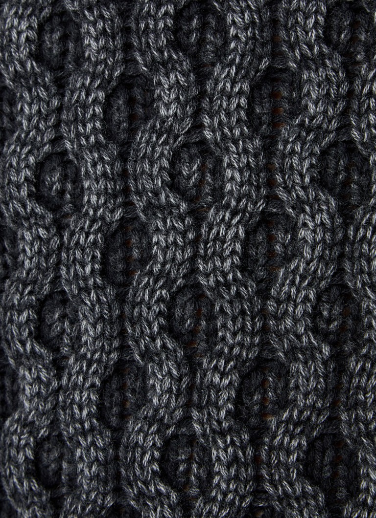 Obey Cable-knit sweater with washed finish
