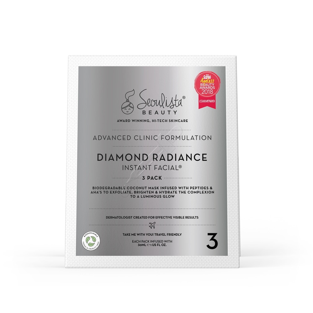 seoulista beauty Seoulista Beauty Diamond Radiance Instant Facial - Multi Pack 3's Masque Visage