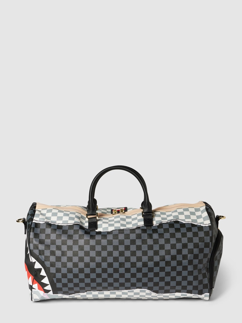 Handtasche mit Zweiwege-Reißverschluss Modell 'TEAR IT UP' in ecru