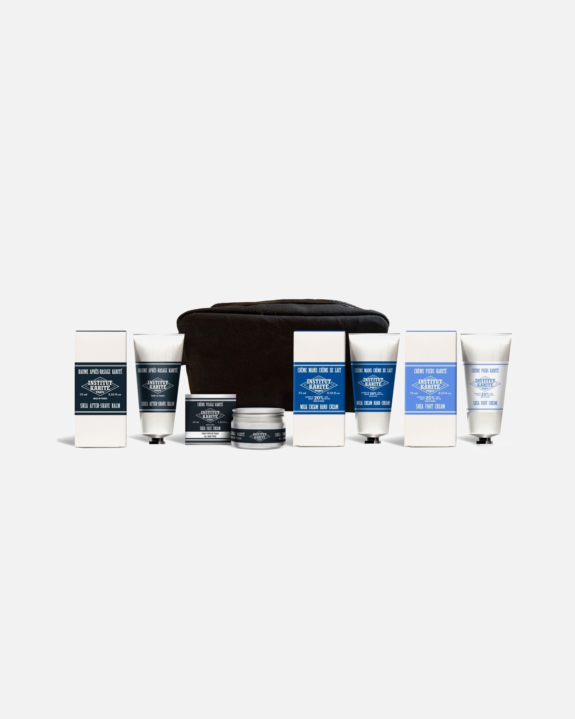 Kit da uomo Karité Institute Paris per la cura quotidiana della routine