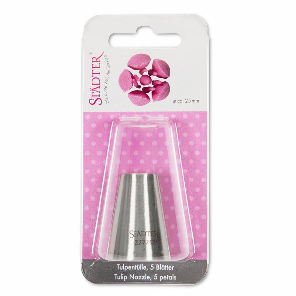 STÄDTER Spritzbeutel Fine Line Tulpentülle 5 Blätter 18 mm