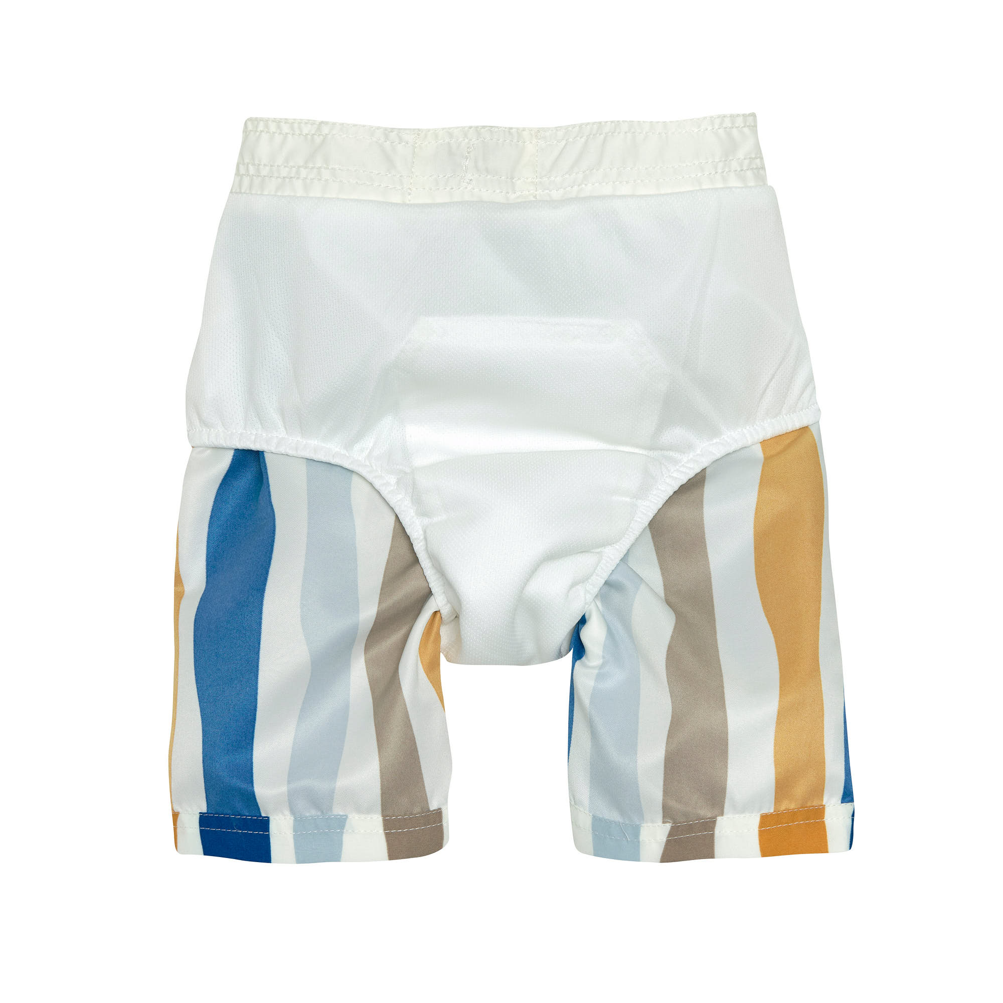 UV Badehose Kinder - Wellen, Blau Weiß