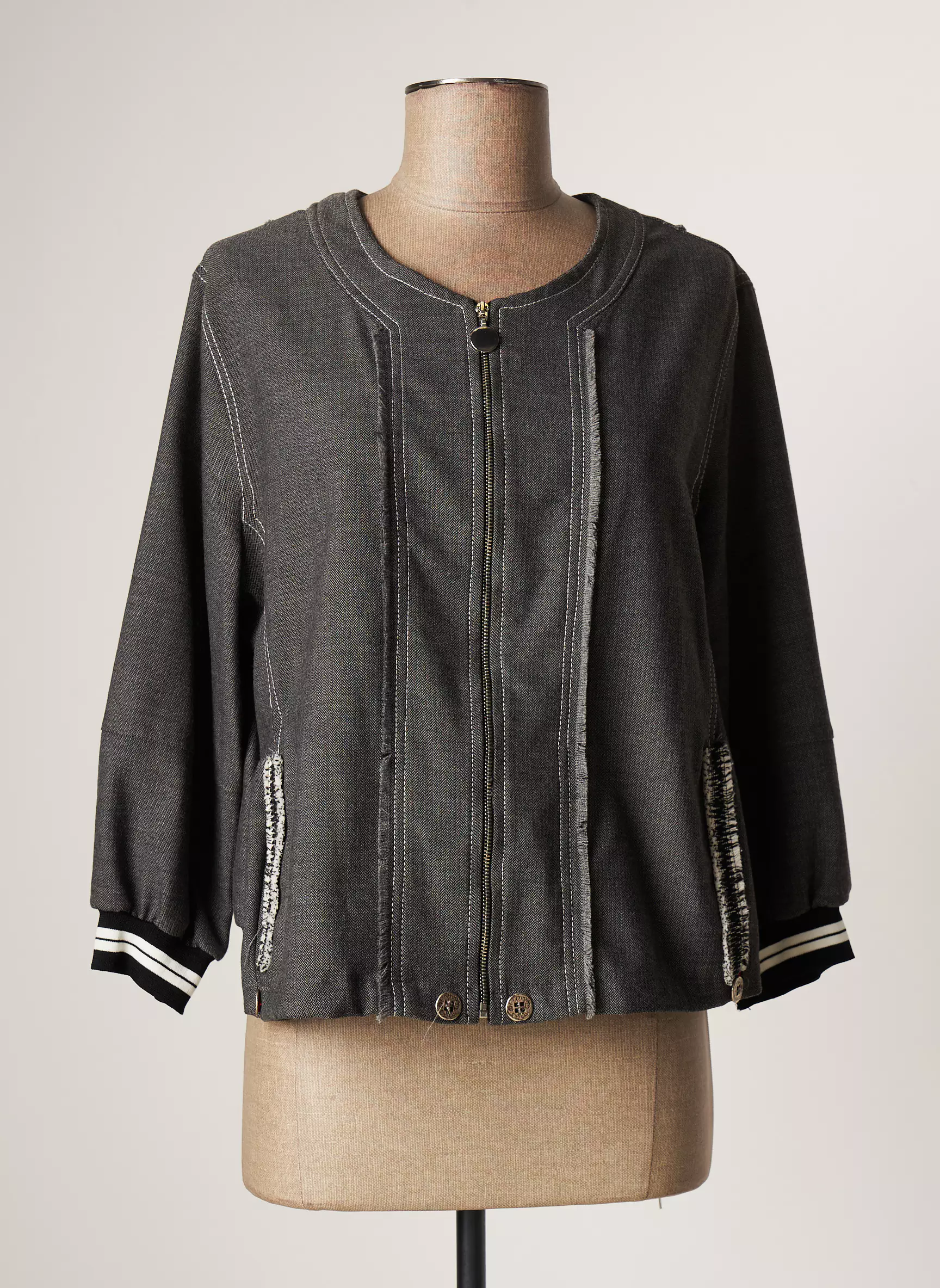 Alain Murati Vestecasual Femme couleur gris