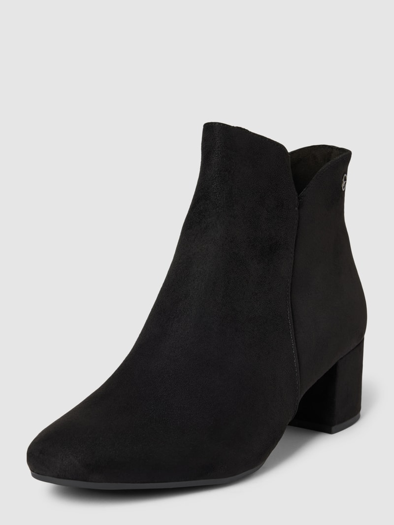 Stiefel mit Label-Detail in schwarz