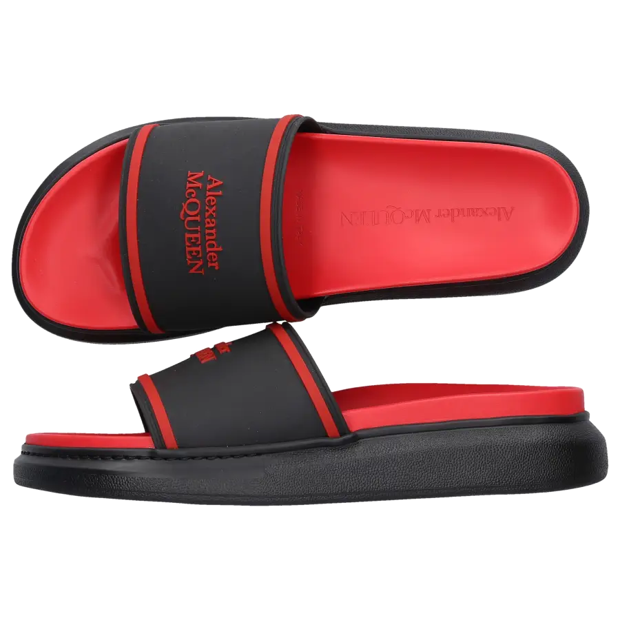 Alexander McQueen - Sandalen HYBRIDE OVERSIZED Kalbsleder - rot