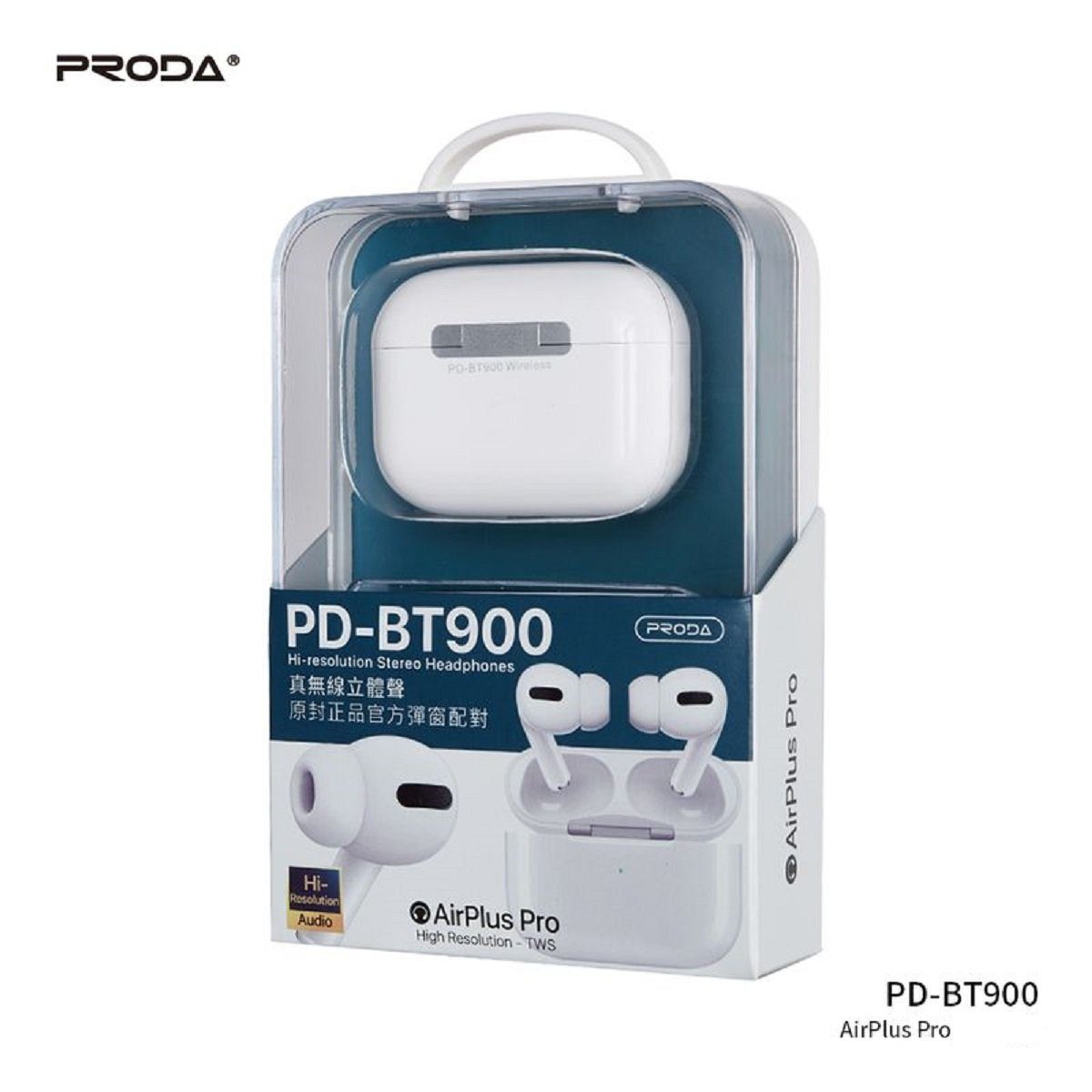 Remax PRODA AirPlus Pro Wireless Earbuds PD-BT900 Bluetooth-Kopfhörer (Touch-Funktion, Ohne störende Kabel, 5.3, Bluetooth, Ergonomisches Design)