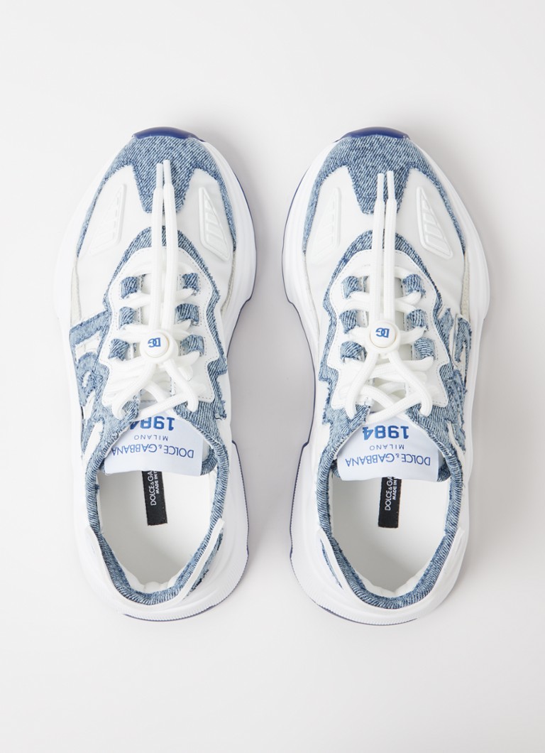 Dolce & Gabbana sneaker with leather and denim details