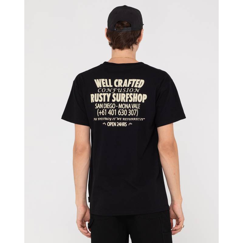 RUSTY SHAPE SHOP MERCH SHORT SLEEVE TEE T-Shirt Herren