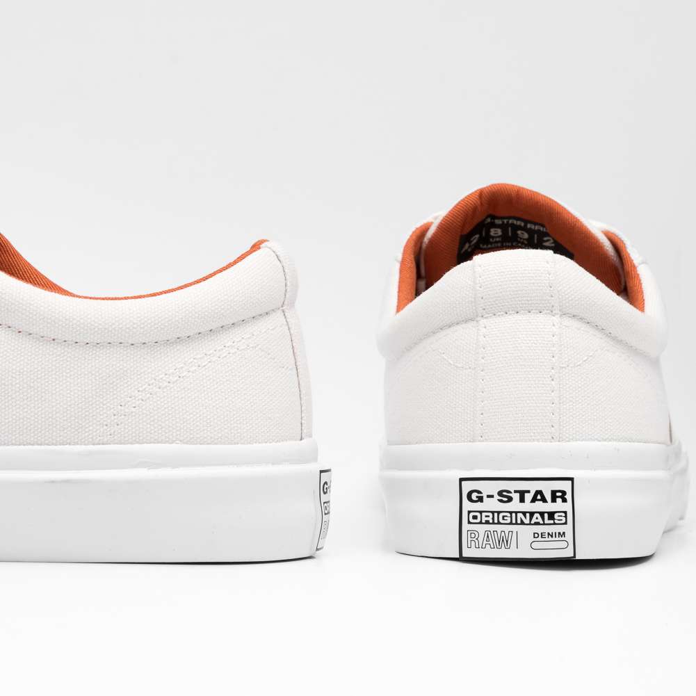 G-STAR RAW MEEFIC Pop Herren Sneaker 2212 028503 WHT-ORNG