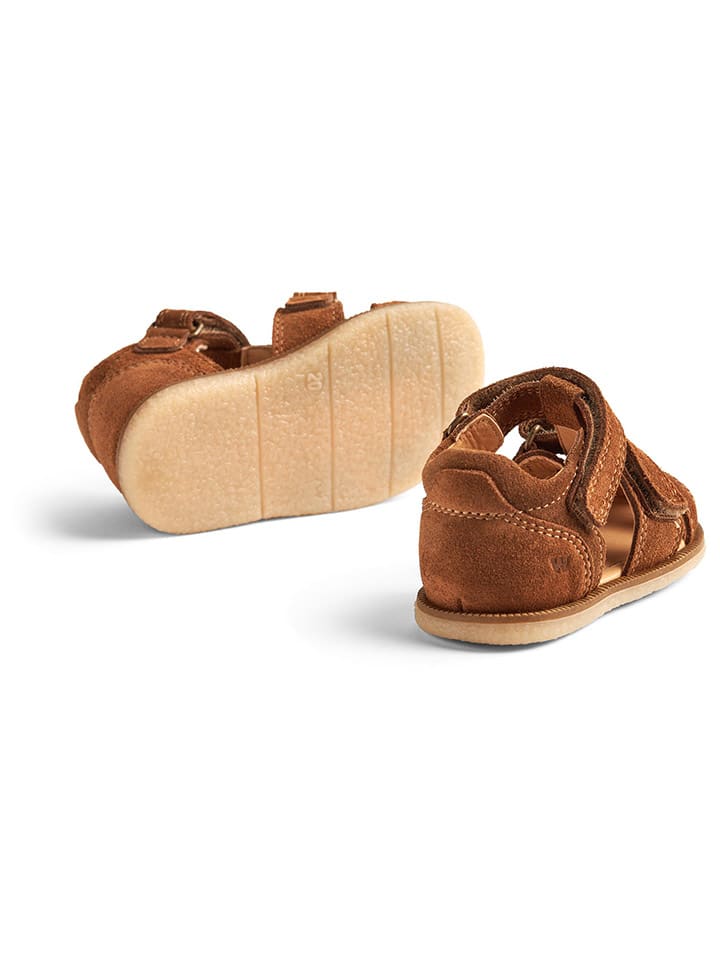 Wheat Leder-Halbsandalen in Braun günstig kaufen