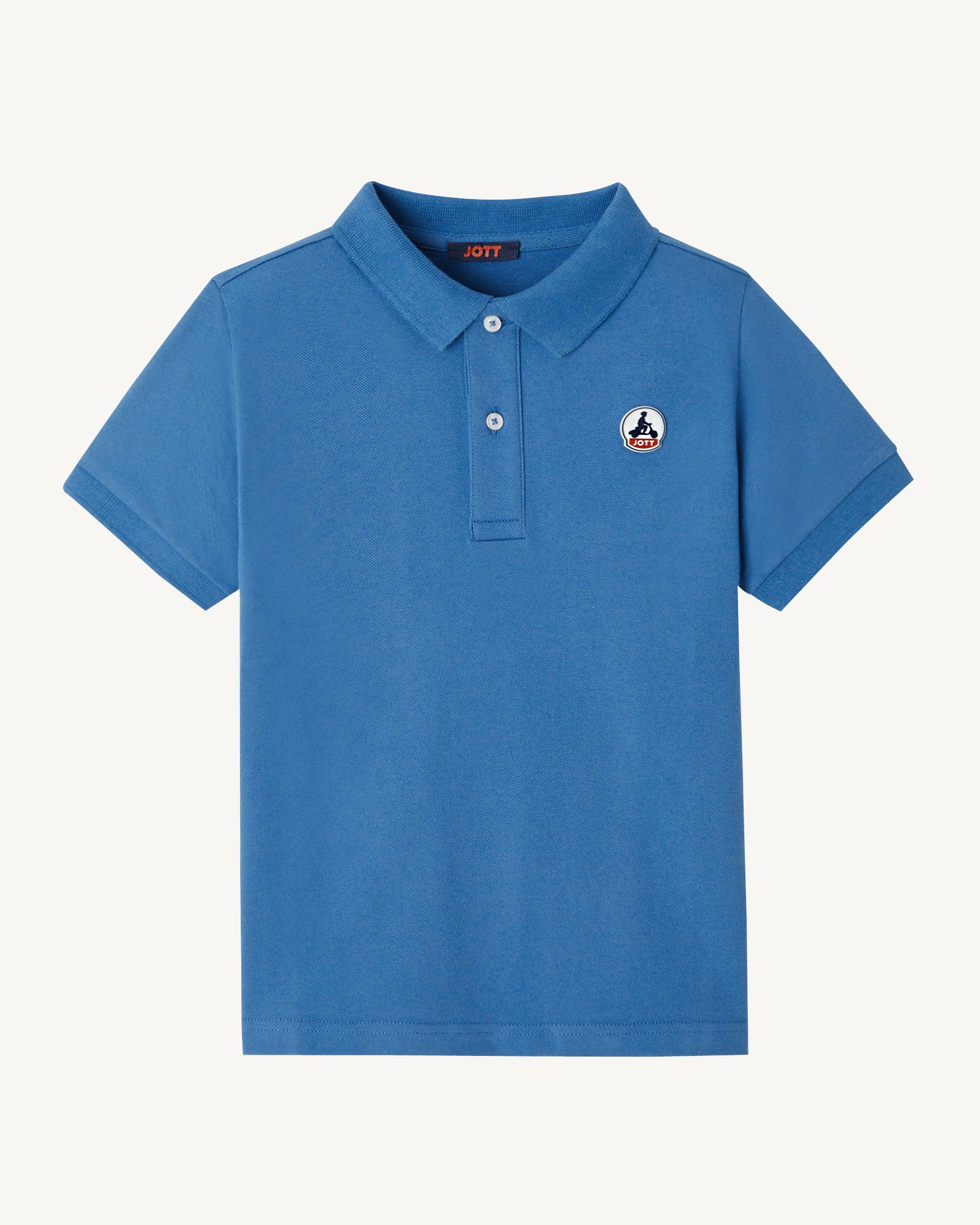 Polo enfant en coton biologique Bleu denim Salvador