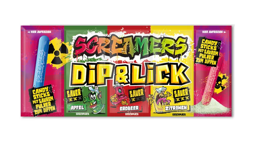 ZED CANDY Screamers Dip & Lick Brause Dipper 40 g