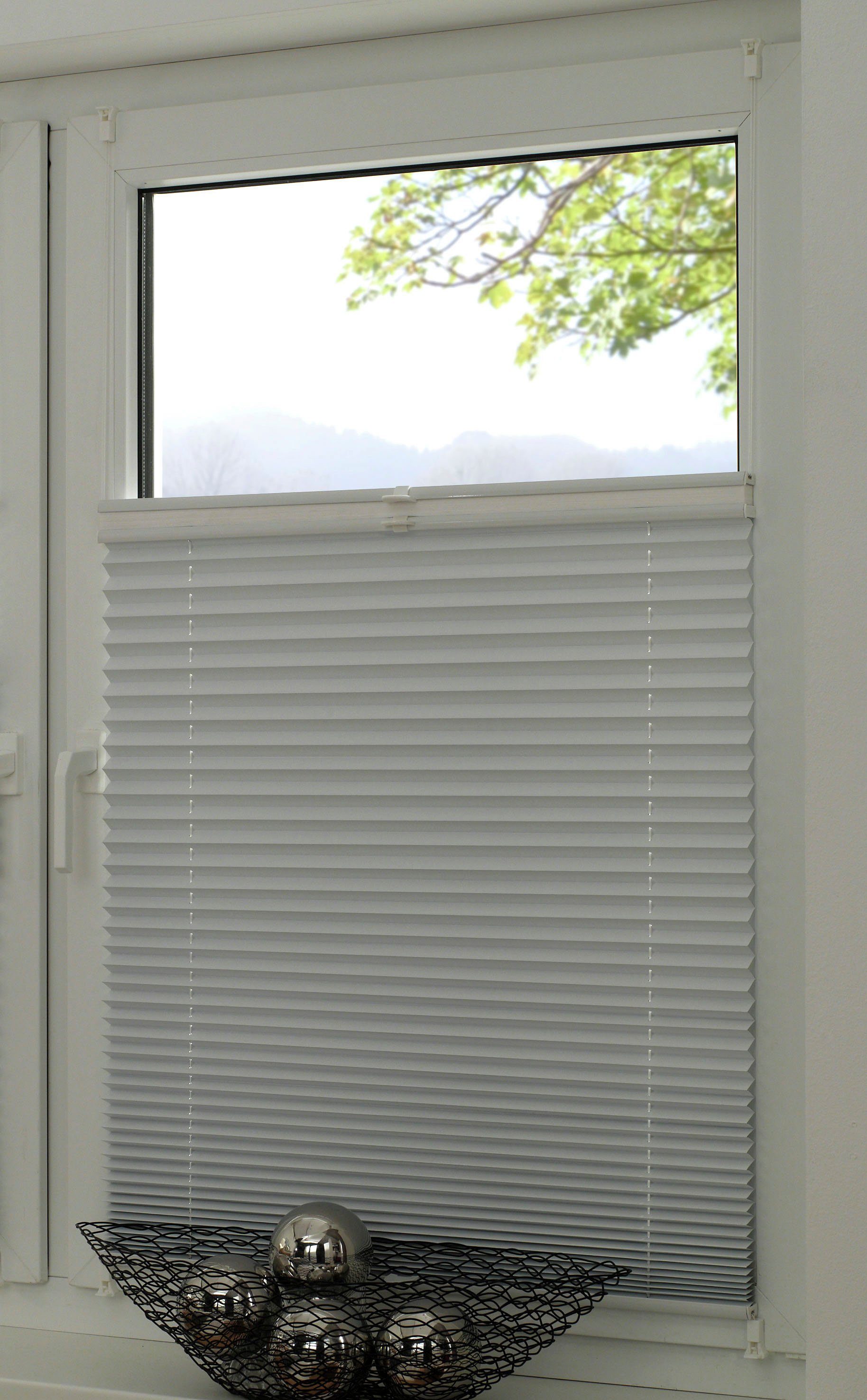 Plissee Easyfix Plissee Day + Night, GARDINIA, verdunkelnd, ohne Bohren, verspannt, Klemmfix, lichtdurchlässig und zugleich abdunkelnd mit Thermobeschichtung