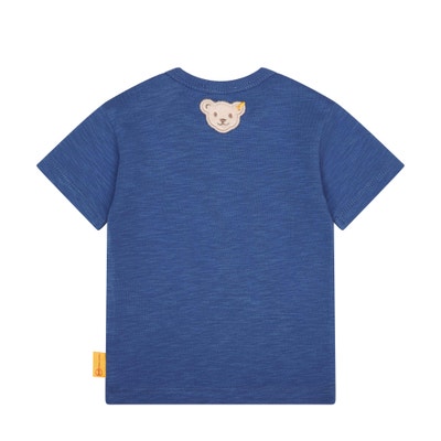 T-Shirt kurzarm, mittelblau für Jungs