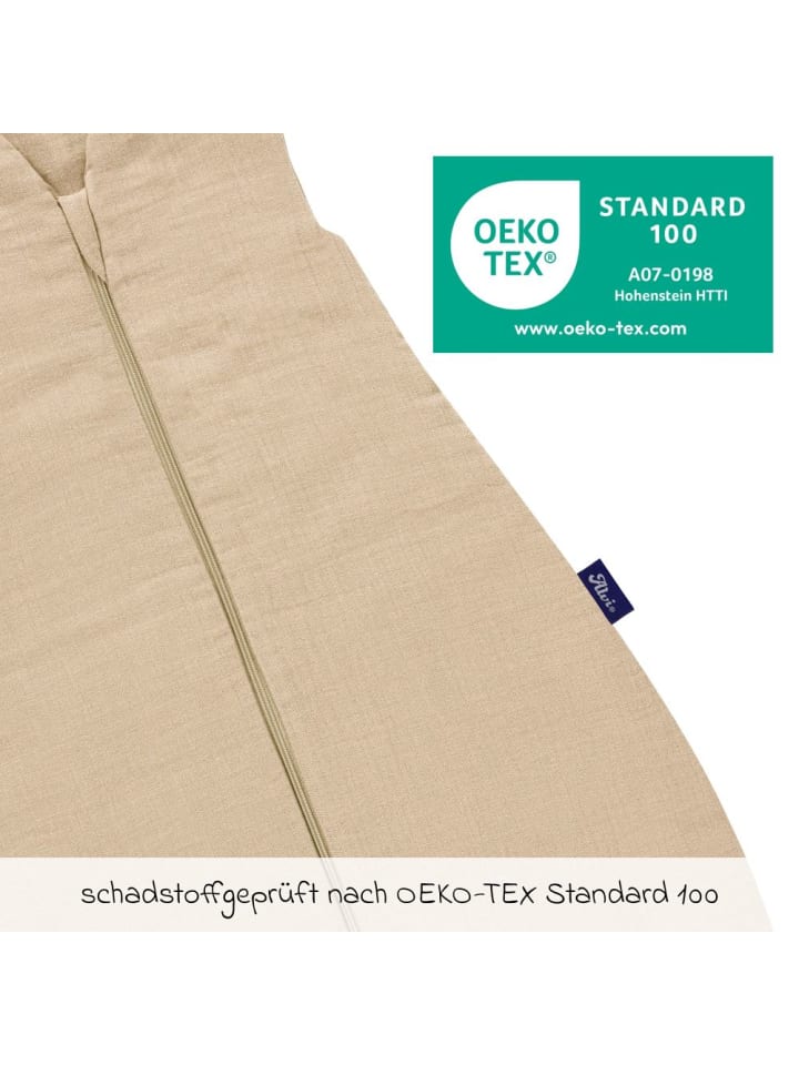 Alvi Schlafsack mit Füßen Sleep-Overall 4 Season in beige günstig kaufen