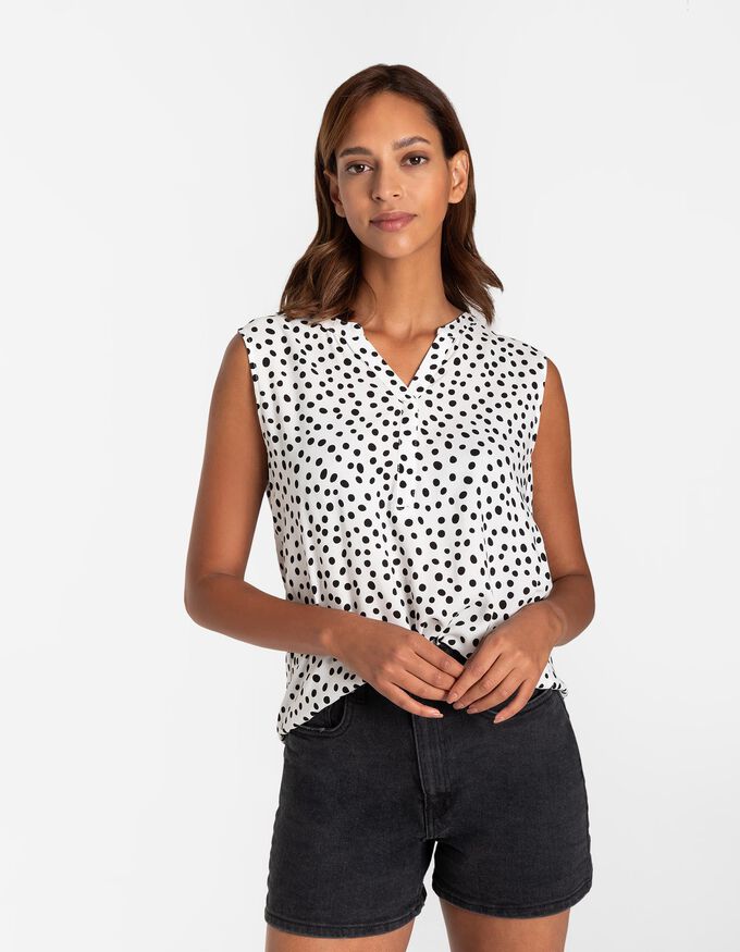 Blusenshirt - Punktemuster